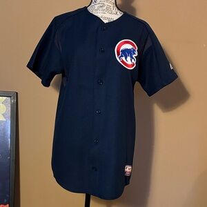 Majestic Dark Blue Chicago Cubs Jersey